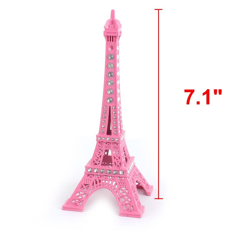 sourcing map Metal Household Desk Miniature Statue Eiffel Tower Model