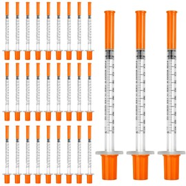 rietegio rietegio 30 Pack 1ml 0.3x8mm Precision Plastic Multiple Uses Distribution Measuring Tools Individually Sealed Packaging Lab Accessories for Pet Feeding Liquid Separation Cake Decoration