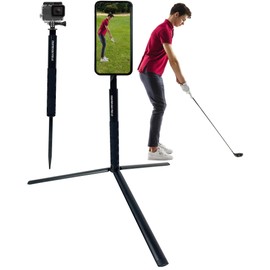 Tour Pro Golf Pod 3.0 Height Adjustable Magnetic Phone Tripod Monopod Spike Stand Selfie Stick Training Aid Built to Record Golf Swing Magsafe Compatible All Phones & ¼” Cameras. Great Gift