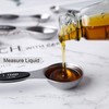 Magnetic Measuring Spoons Set of 8 Stainless Steel Stackable Dual