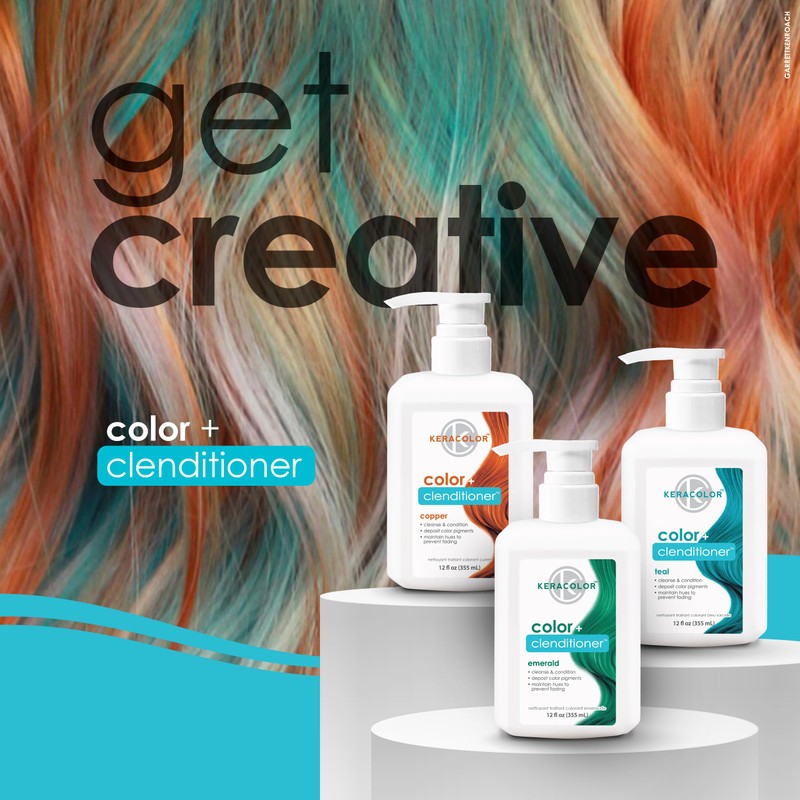 Keracolor Clenditioner COPPER Hair Dye - Semi Permanent Hair Color