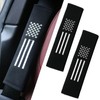 2 PCS Anti-Slip Patriotic Car Seat Belt Cover Pad with