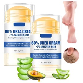 Crema Para Pies Con 60% Urea Y 2% Ácido Salicílico 2 Blanco