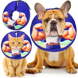 Medium Dog Cone Collar for Dogs and Cats Inflatable Dog Donut Collar for After Surgery Recovery Soft Dog Cone for Small Medium Large Dogs Does not Impede Vision