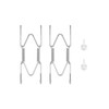 2 Pack Plate Hangers for The Wall, Suitable for 4-5