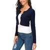 EXCHIC Cárdigan Corto Bolero con Botones y Cuello Redondo para