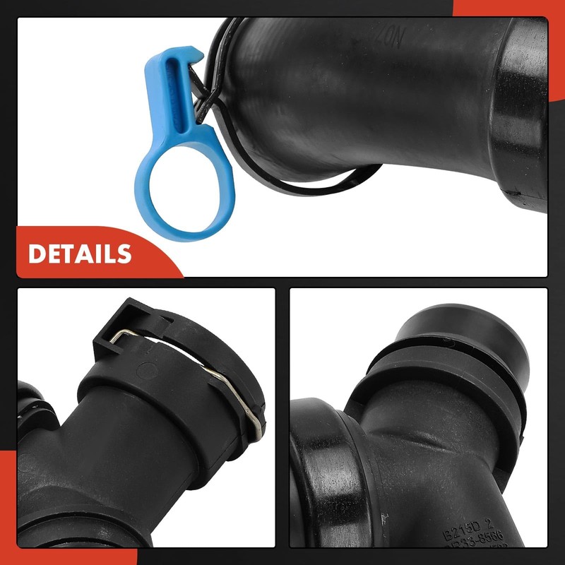 A-Premium Engine Air Cleaner Intake Hose W/Clamps Compatible with Ford
