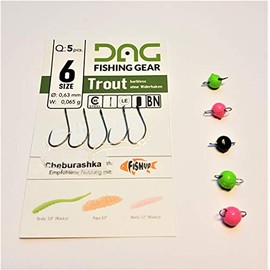 DAG Cheburashkas and Hooks from Fishup with Eye in Size 6