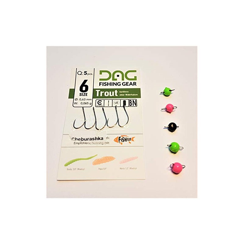 DAG Cheburashkas and Hooks from Fishup with Eye in Size