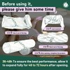 Cervical Roll Pillow, Cylinder Neck Pillow with Removable Washable Cover