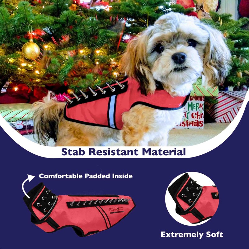 CoyoteVest SpikeVest Dog Harness Vest, Reflective Dog Accessories with Spikes