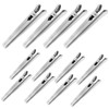 Byffor Pack of 12 Stainless Steel Crocodile Locking Clips, 8