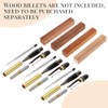 Wisyurt 12 Pack Wooden Ballpoint Pen Set Twist Ballpoint Pen