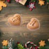Wooden Heart Ornaments, Hand Holding Gift, A Little Hug, Tiny