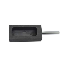 LLF Gold Silver Graphite Ingot Mold Mould Crucible for Melting Casting Refining with Metal Bar (2kg)