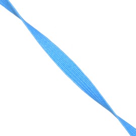 Mandala Crafts Colored Polyester Rubber Braided Flat Elastic Stretch Band Cord Spool Roll for Sewing Clothes Waistbands (3/8 Inch 10mm 50 Yards, Sky Blue)