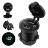 Dual USB Car Charger Lighter Socket Car Modification with Voltmeter