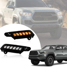 BINQIGOO Kit completo de faros delanteros LED para Toyota Tacoma 2016-2023, funciona como luces direccionales secuenciales dinámicas, kit de luces de circulación diurna (16-23)
