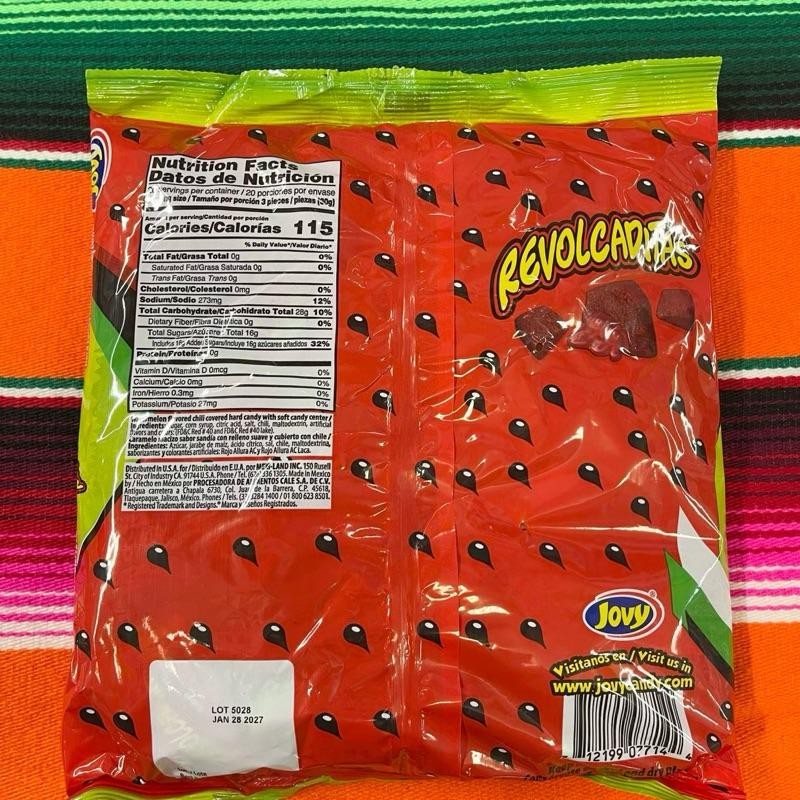 Jovy Revolcaditas de Sandía-100 pcs