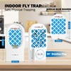 Fly Trap Indoor, 2 Pack Flying Insect Trap, Plug-in Fruit