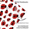 Qnhij Ladybug Spiral Notebook 5.5x8.3, Ladybird Notebook, Ladybug Gifts for