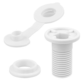 Cooler Drain Plug Replacement Kit, 1.5" Shaft Length, for 50 58 & 82 Qt Xtreme Coolers, Cooler Parts, Replacement Quality Durable Standard Drain Plug Assembly. Drain Plug Compatible with Most Cooler