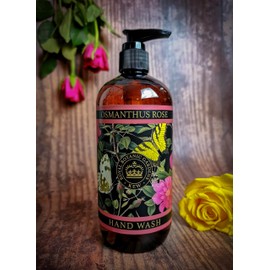 The English Soap Company Kew Gardens Luxury Hand and Body Wash, Refreshing Botanical Wash with a Rich Lather, Enriched with Soothing Aloe Vera and Vitamin E, Osmanthus Rose Scent 500ml
