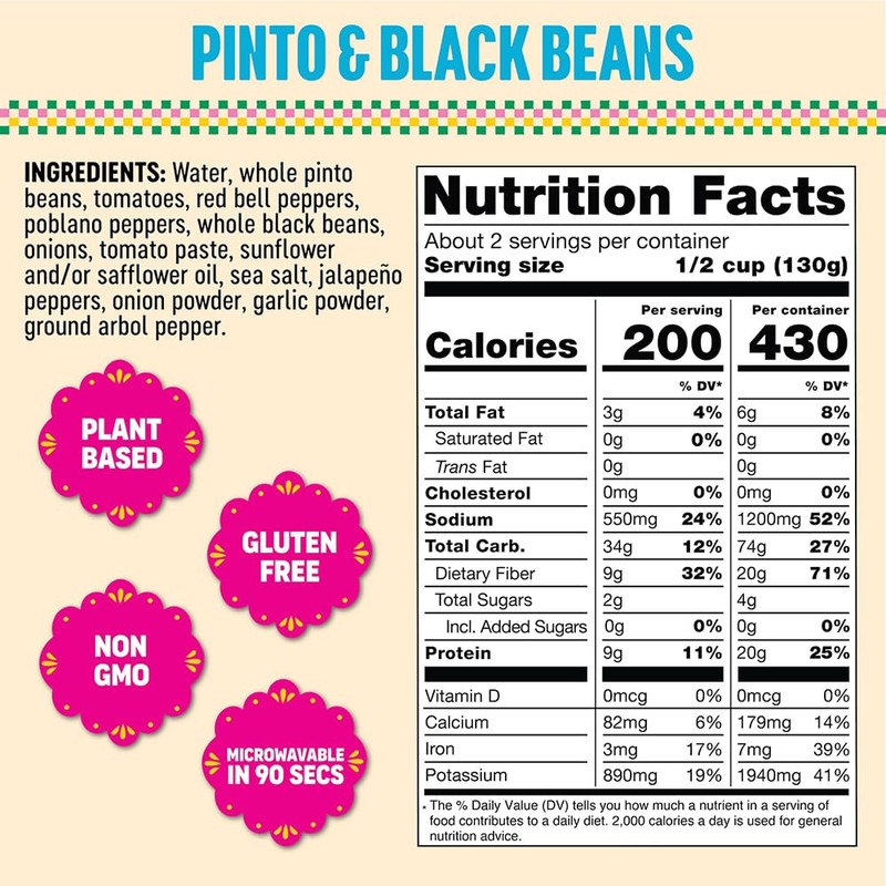 SOMOS Pinto & Black Beans, 10 OZ