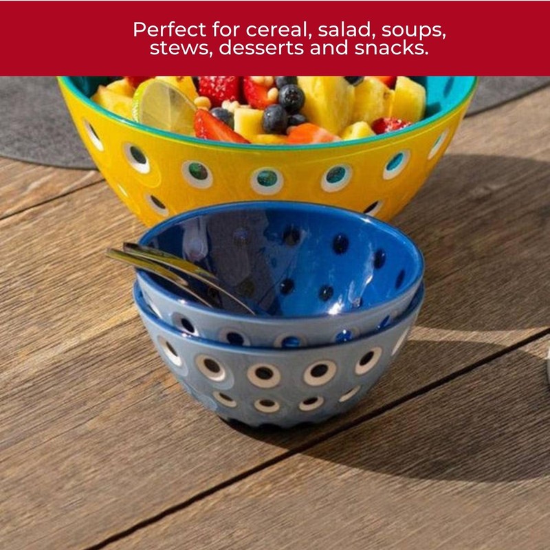 Guzzini Le Murrine 9.8" Bowl - Blue & Azure -