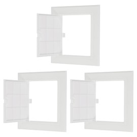 PATIKIL 5x5 Inch Removable Hinged Access Panel, 3Pcs ABS Plumbing Access Doors Easy Wall Hole Cover for Drywall Plumbing Electrical Cables Wiring, White (130x130mm)