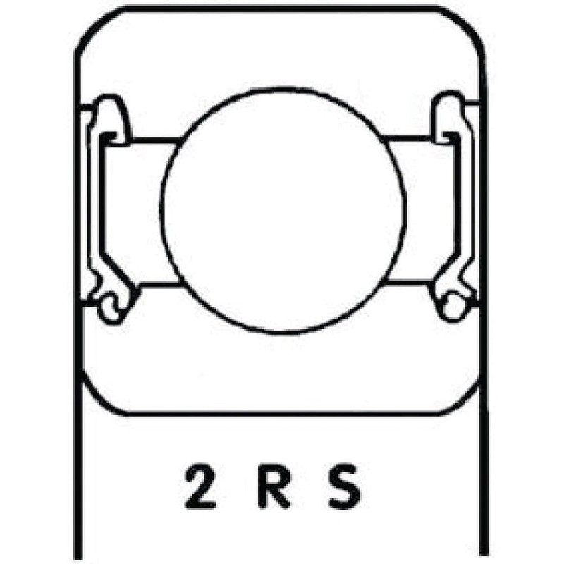 SKF 6203-2RSH Radial Deep Groove Ball Bearing, 16