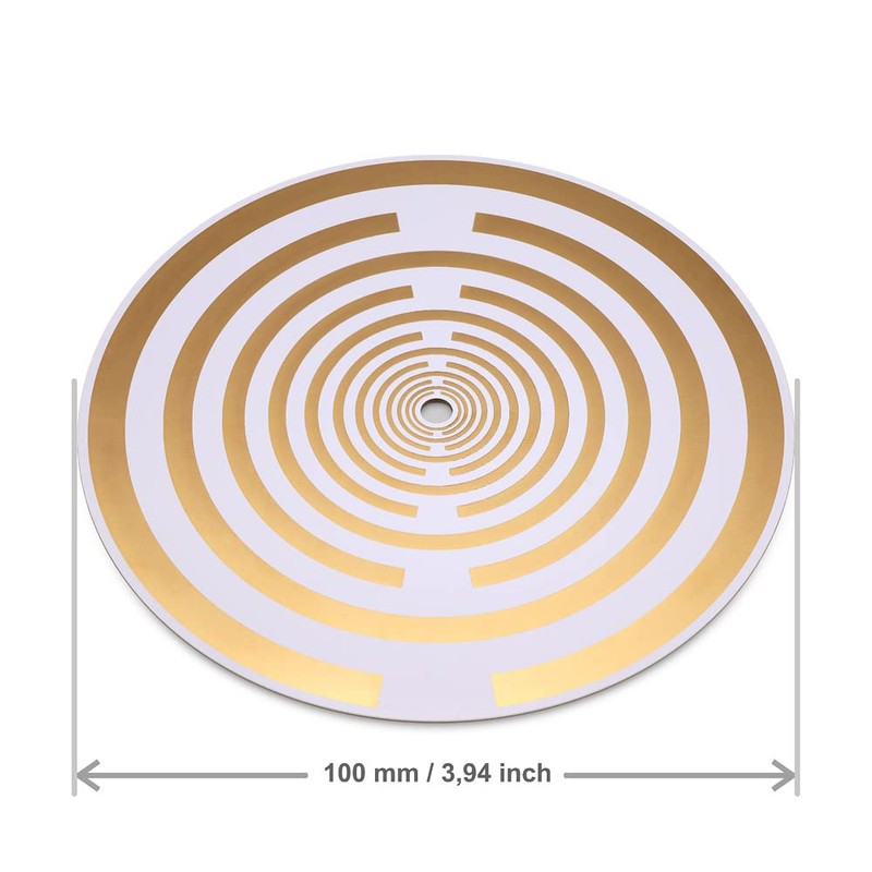 Raumvital Golden Plated Energy Disc 100 mm / 3.94 Inch