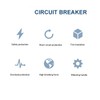 BERM Interlock Circuit Breaker DIN Rail Mounting Isolator Protection Air