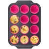 BRONYPRO Silicone Muffin Pans for Baking with Metal Frame, Egg