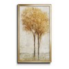 Renditions Gallery Falling Leaves II Home Décor 12"x24" inches Gold