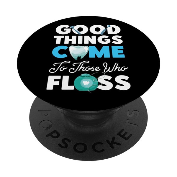 Dentist Dental Assistant Hygienist Floss Tooth PopSockets Adhesive PopGrip