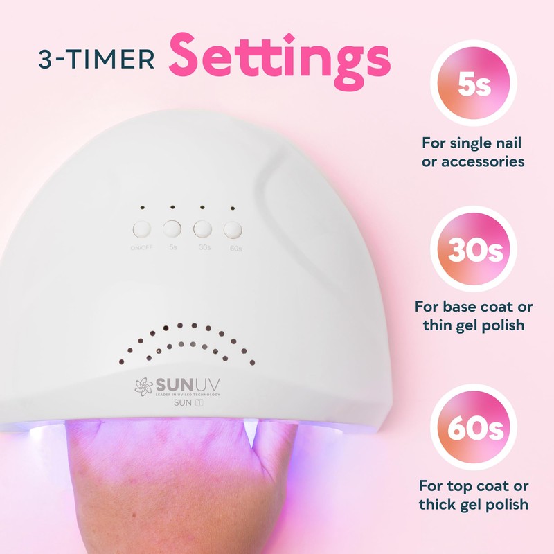 SUNUV UV LED Nail Lamp, Gel Light for Nail Polish