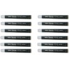 PENTEL FP10 Pack of 12 Sets of 4 Black Cartridges