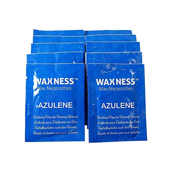 Waxness Wax Necessities Azulene After Waxing Finishing Wipes 10 Pack