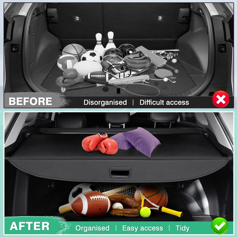 Powerty Cargo Cover for 2018-2024 VW Volkswagen Tiguan Accessories Trunk