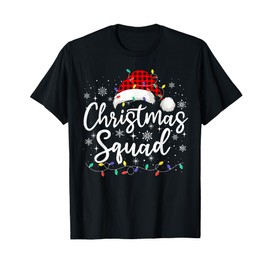 Christmas Squad Family Group Matching Christmas Pajama Party T-Shirt