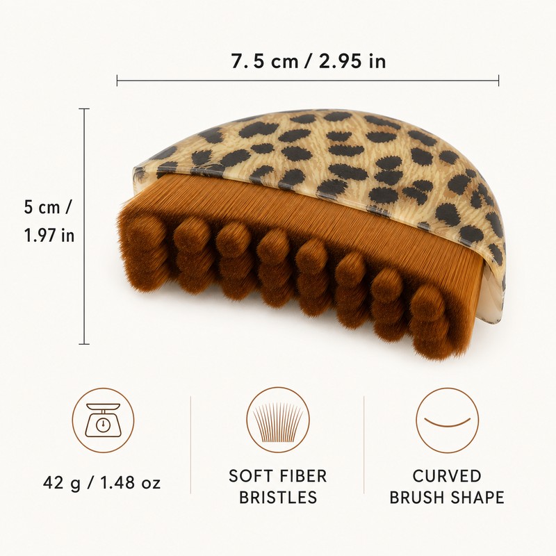 Facial Massage Brush for Contouring – Soft Bristle Lifting Tool