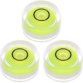JYK Bubble Level 12x6mm 20pcs, Mini Circular Spirit Levels for Leveling Camera Tripod Telescope Workshop Turntable