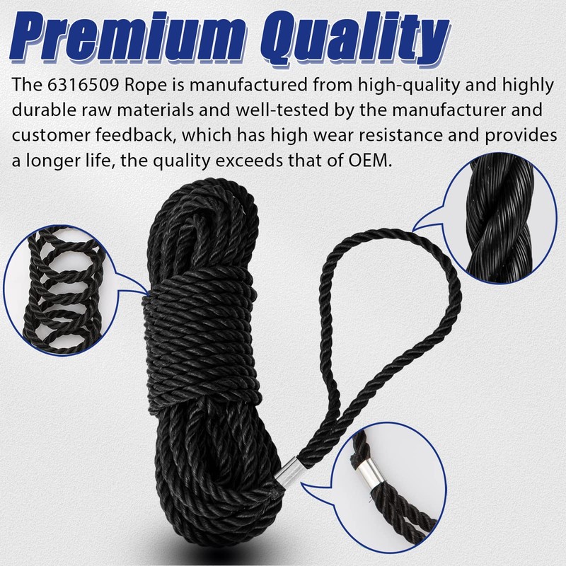 AC30-2 Extension Ladder Rope Replacement Compatible with Wernerr Extension Ladders,