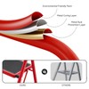 KINGRACK Step Ladder, Folding Ladder with Non-Slip and Wide Pedal,
