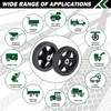 CheeMuii 4 Pcs 7 Inch Lawn Mower Wheels 4 Pack
