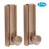 Coufce 2pcs 2 Inch Solid Brass Slide Bolt, Rose Gold