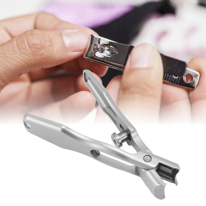 Stainless Steel Nail Clipper Wide Jar Openning Fingernail Toenail Clipper