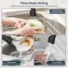 BWE Black Kitchen Faucet with Pull Down Sprayer and Gold