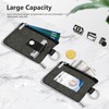 CCUMI Wallet for Women Mini Zip Card Case with Clear